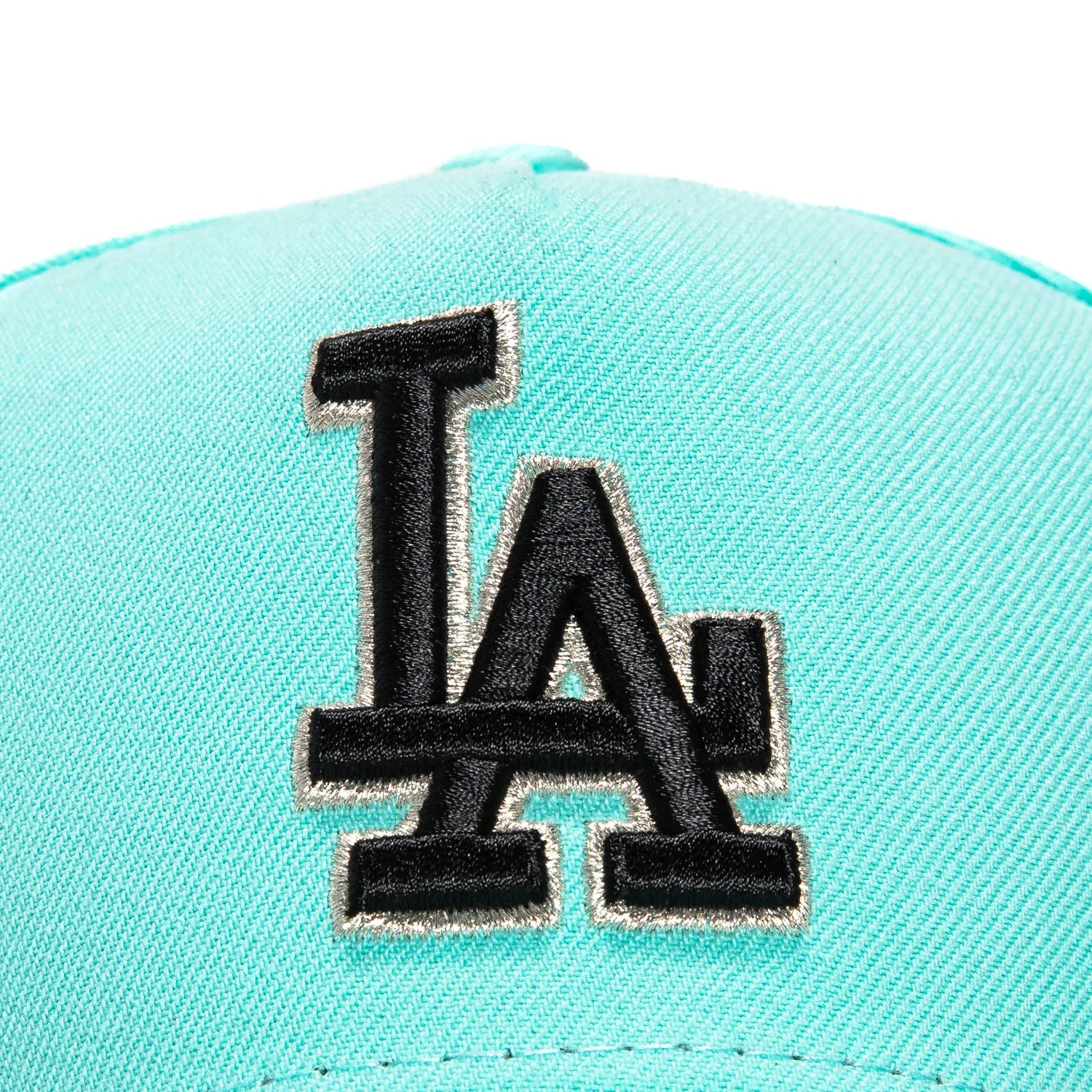 NEW ERA 9FORTY A-FRAME BLUE TINT LOS ANGELES DODGERS 50TH ANNIVERSARY STADIUM PATCH SNAPBACK HAT - MINT