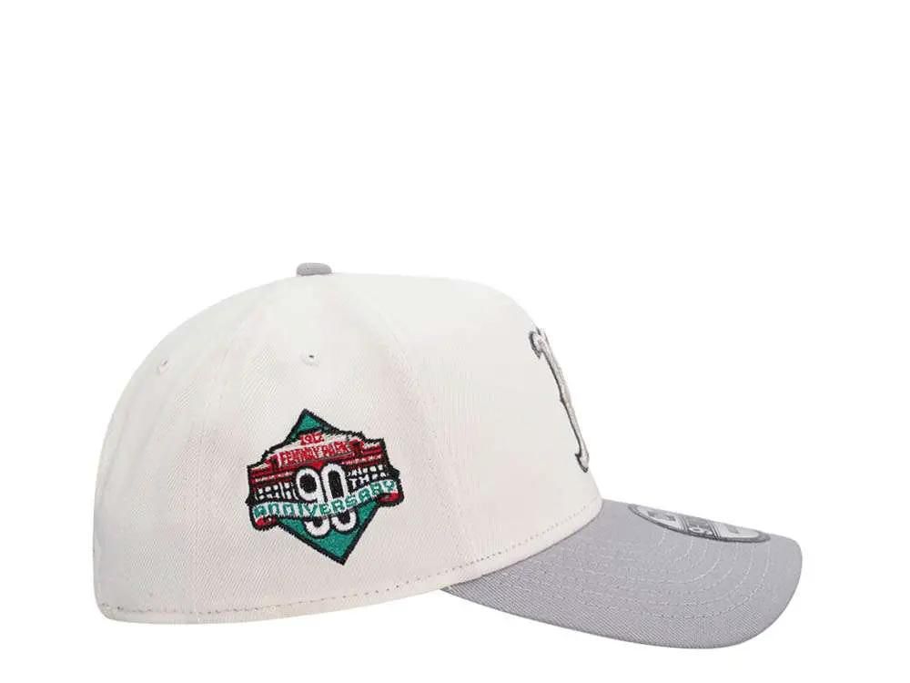 BOSTON RED SOX 90TH ANNIVERSARY CHROME METALLIC TWO TONE EDITION 9FORTY A FRAME SNAPBACK