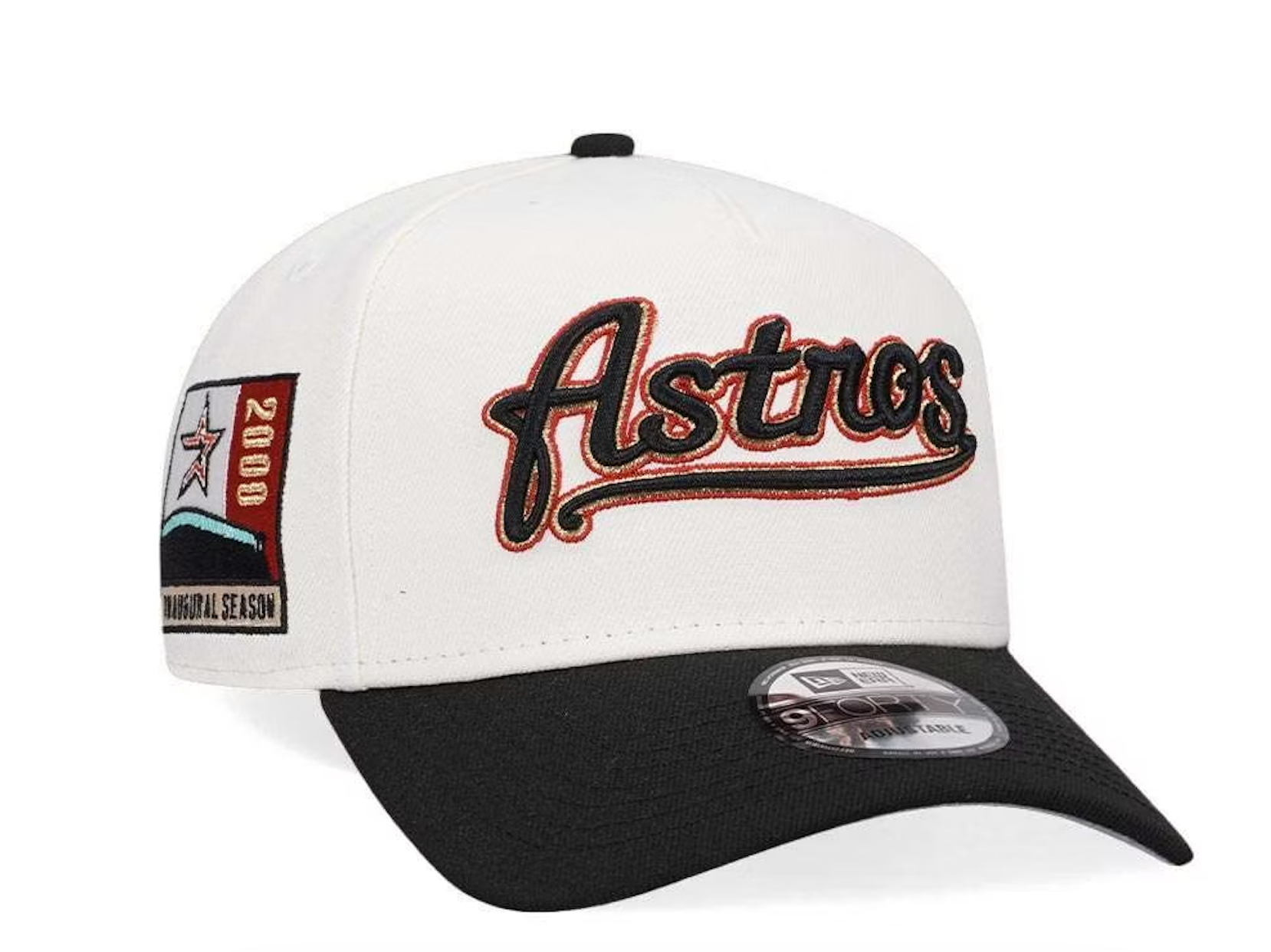NEW ERA HOUSTON ASTROS INAUGURAL SEASON 2000 CLASSIC TWO TONE EDITION 9FORTY A FRAME SNAPBACK GORRA