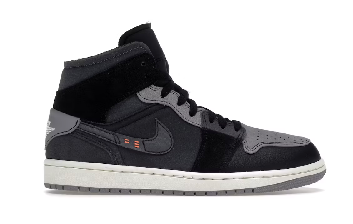 Jordan 1 Mid Craft Inside Out en negro