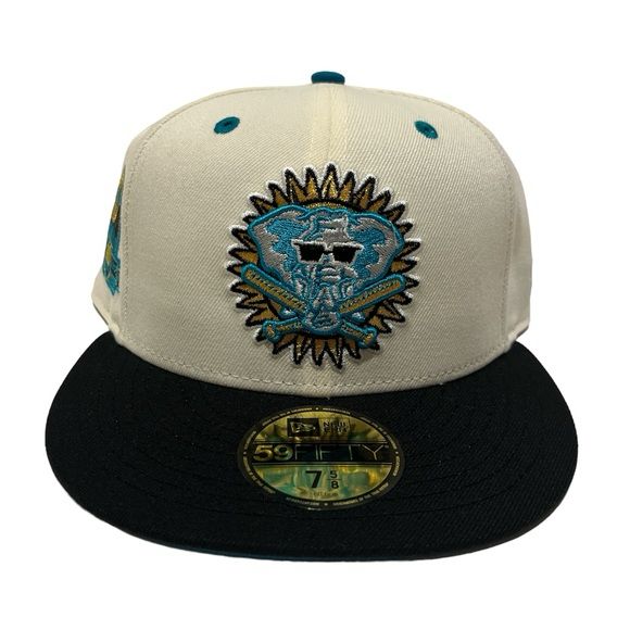 New Era x Hat club Oakland A’s 40th Tropics 2 Tone 5950 Fitted Hat size 7 1/4