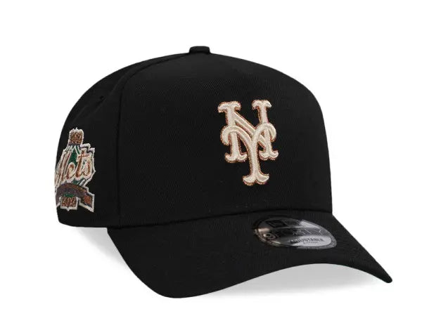NEW ERA NEW YORK METS 60TH ANNIVERSARY METALLIC OUTLINE EDITION 9FORTY A FRAME SNAPBACK HAT