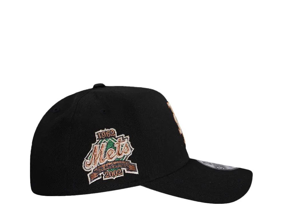 NEW ERA NEW YORK METS 60TH ANNIVERSARY METALLIC OUTLINE EDITION 9FORTY A FRAME SNAPBACK HAT
