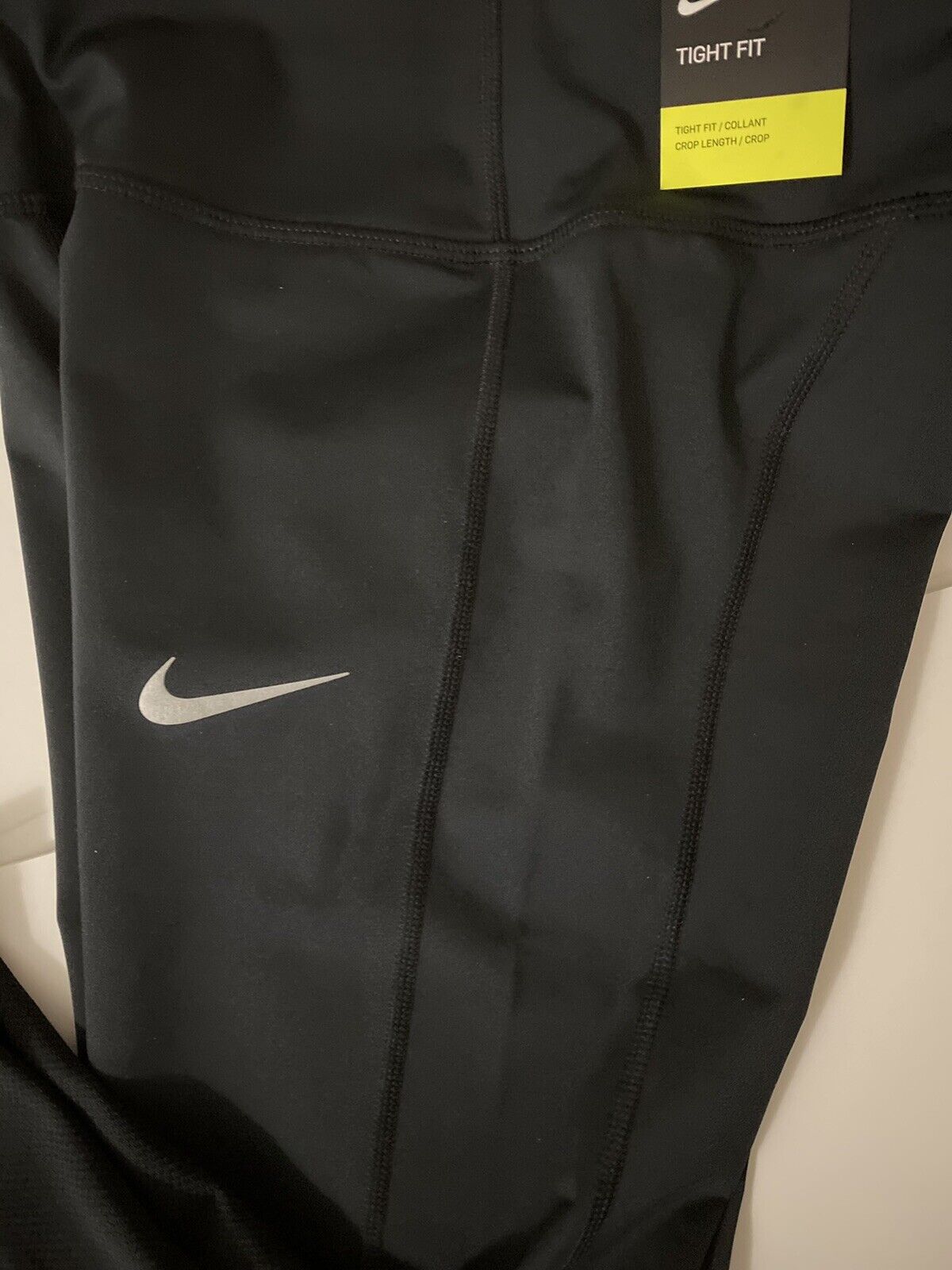 Nike Women's Power Racer Black Running Cropped Tights