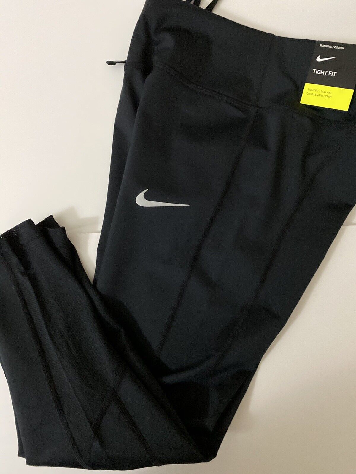 Nike Women's Power Racer Black Running Cropped Tights
