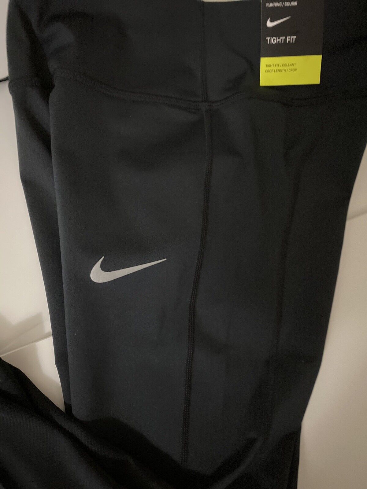 Nike Women's Power Racer Black Running Cropped Tights