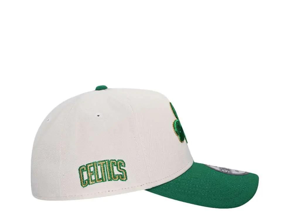 BOSTON CELTICS CHROME GOLD TWO TONE EDITION A FRAME SNAPBACK